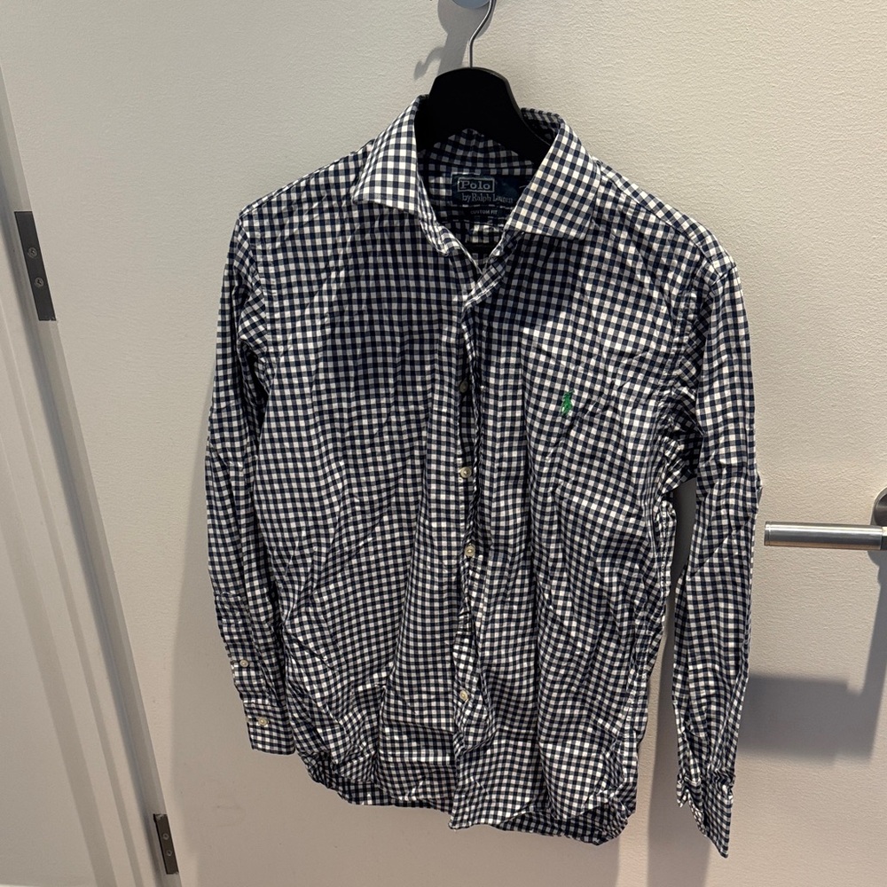 Polo Ralph Lauren Blue and White Gingham Shirt